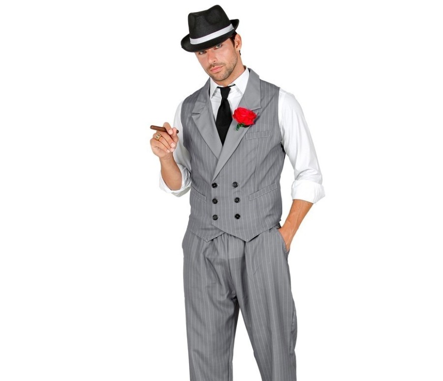 Costume Gangster Completo Gessato