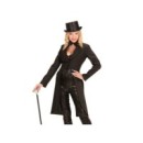 Costume Showgirl Frac Nero Donna