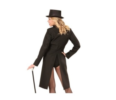 Costume Showgirl Frac Nero Donna